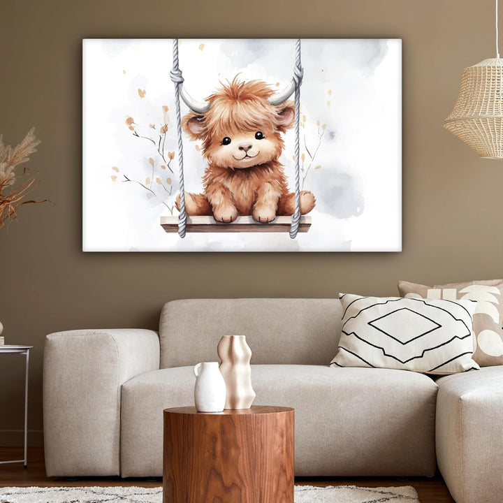 MuchoWow© Leinwandbild Gross 120x80 cm XXL Dekoration Bilder Aufhängen Wall Decoration Bilder Kinder