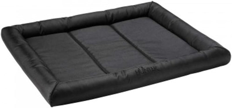 HUNTER Vermont Hundematte, Polyester, robust und schmutzabweisend, gepolstert, 100 x 80 cm, schwarz