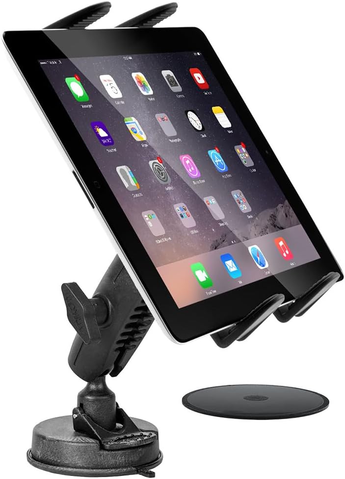 ARKON Tablet-Halterung mit Saugnapf für Apple iPad Air 2, iPad Pro, iPad 4, 3, Galaxy Tablets, Schwa