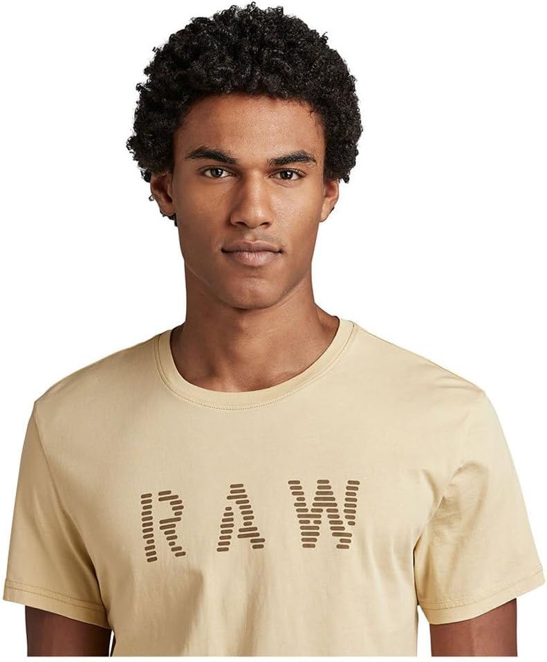 G-STAR RAW Herren Raw T-Shirts XS Beige (Postbag D22776-c506-1868), XS Beige (Postbag D22776-c506-18