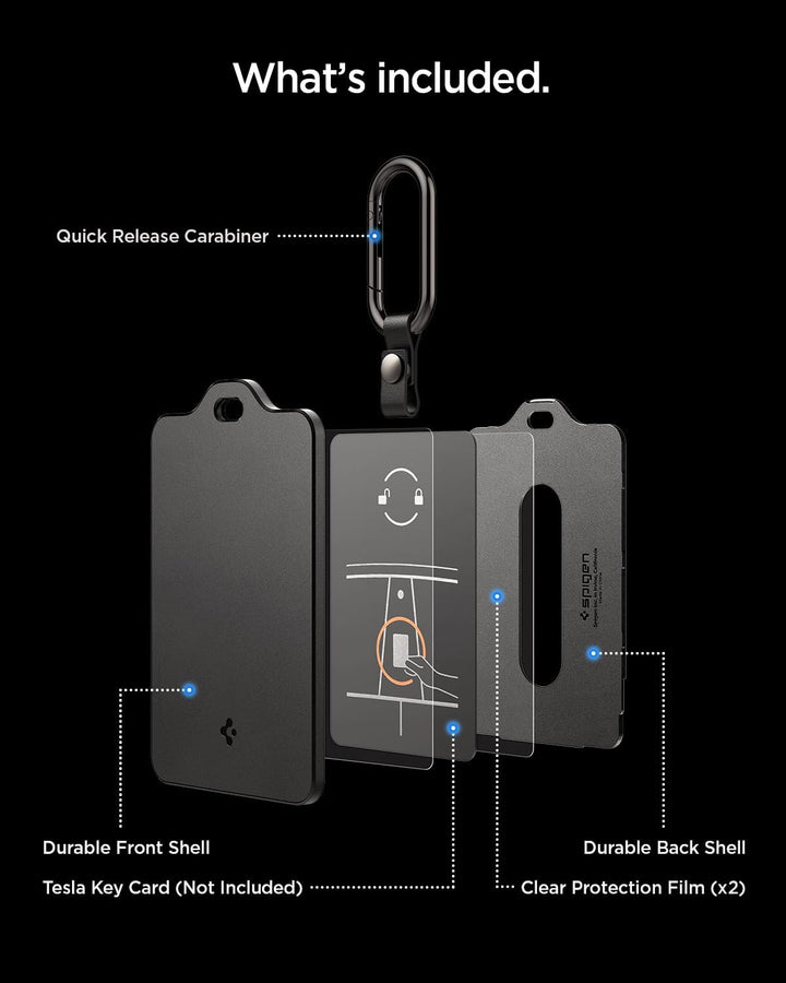 Spigen Schlüssel Karten Halter für Tesla Model Y (~2026 Juniper) Model 3 (~Highland 2025 2026) S X,