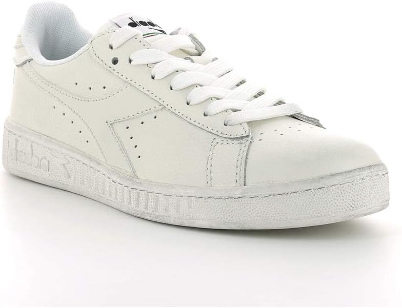 Diadora Unisex Game L Low Waxed Gymnastikschuhe, 36 EU Wei&#xDF; White White C6180