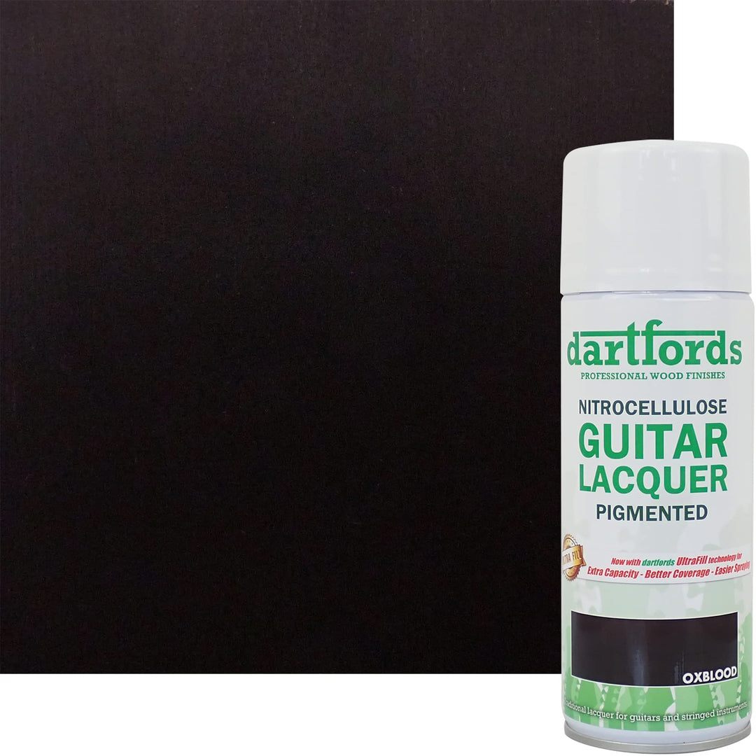 dartfords Nitrozellulose-Gitarrenlack, getönt, Oxblood, Sprühdose, 400 ml Oxblood 400 ml Aerosol Spr