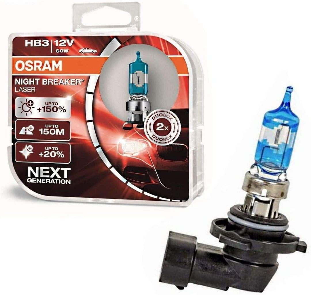 2x Osra.m HB3 60W 12V P20d Night Breaker Laser +150% Next Generation 9005NL-HCB hell Weiss Ersatz Sc