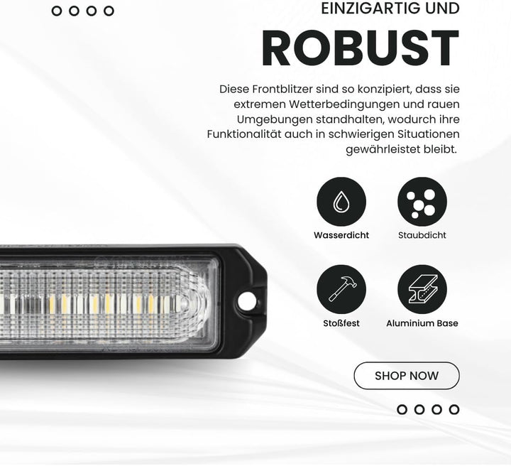 Raptors LED Technik - Frontblitzer/Heckblitzer Raptor XM6. Einsatz Warnleuchte mit ECE R65 Zulassung