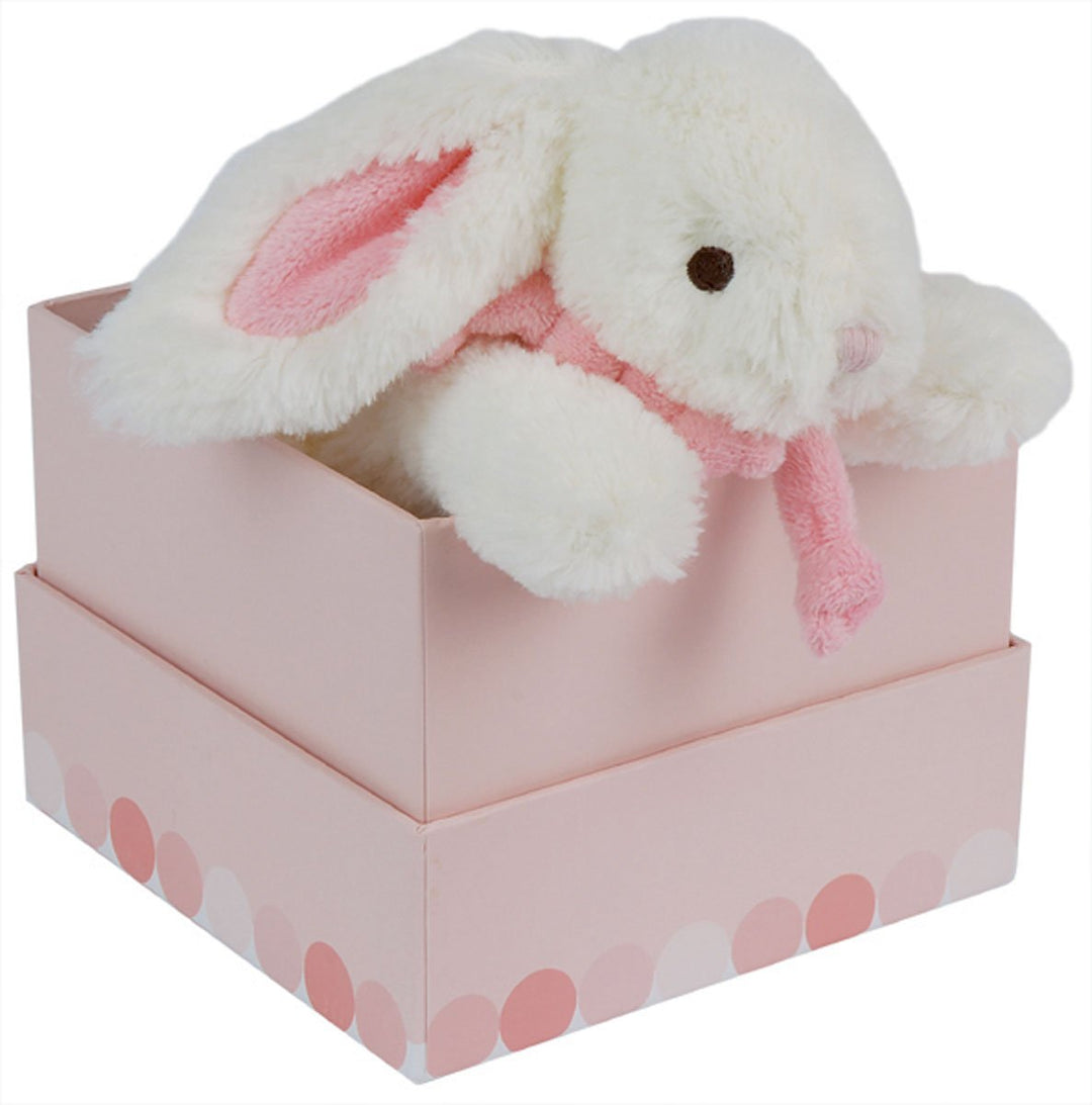 Doudou et Compagnie 1239 Lapin Bonbon Stofftier, klein, Rosa Petit modèle Weiss, Petit modèle W