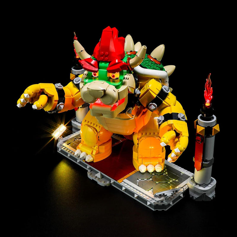 BRIKSMAX 71411 Led Licht für Lego Der mächtige Bowser - Compatible with Lego Super Mario Bausteinen