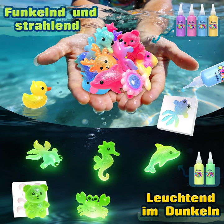 Magic Water Elf Bastelset Kinder - DIY Squishy Wasser Gel Set Basteln Mädchen Jungen Montessori Spie