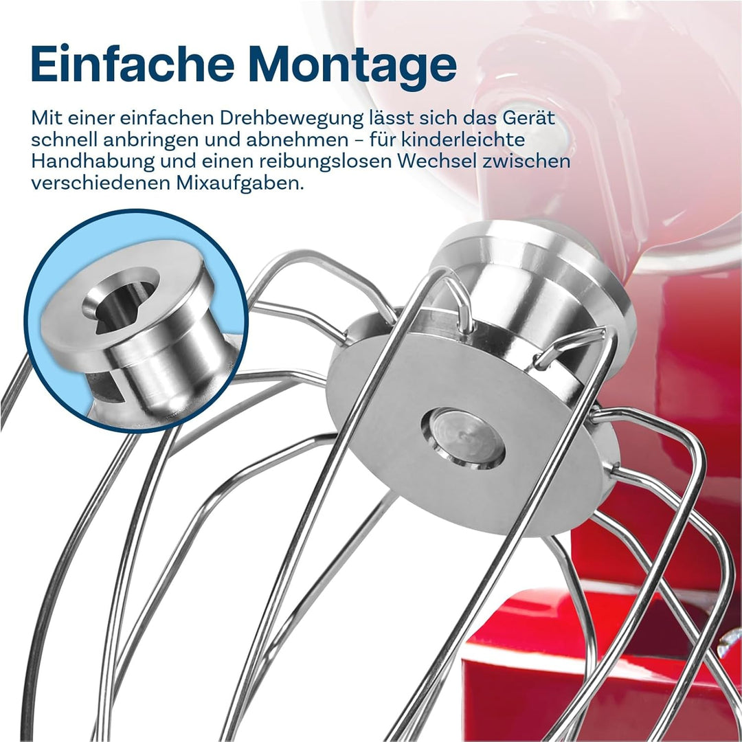 K45WW 6-Drahtiger Schneebesen für KitchenAid 4.5-5 Quart Kippkopf-Standmixer Artisan & Classic Serie