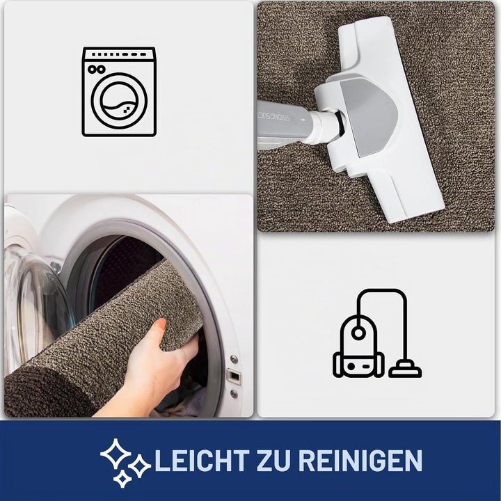 FCSDETAIL Schmutzfangmatte Innen 50 x 80 cm, rutschfeste Fussmatte, waschbar Sauberlaufmatte, absorb