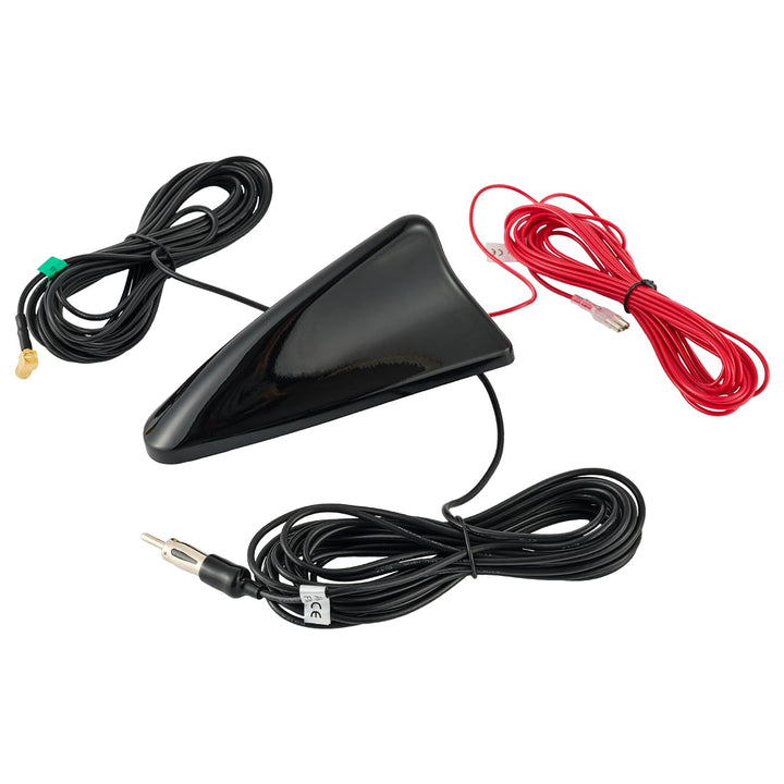 Vecys DAB DAB+ Autoantenne Haifischflosse FM/AM Radio Antenne Signalverstärker SMB zu DIN Stecker An