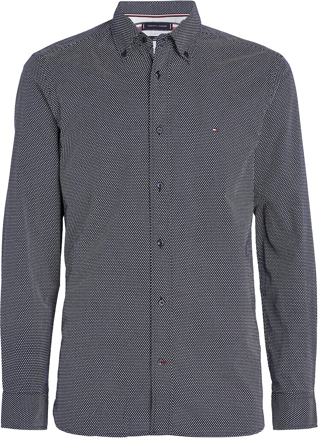 Tommy Hilfiger Regular Fit Hemd L Blau (Carbon Navy / White), L Blau (Carbon Navy / White)