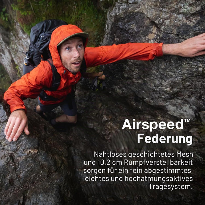 Osprey Herren Rucksack Exos 58 Tungsten Grau, Dunkelgrau