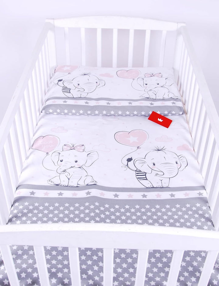 Babylux Bettwäsche Bezug 2 TLG. 100 x 135 cm Kinderbettwäsche Bettwäsche Bettset Babybettwäsche (112