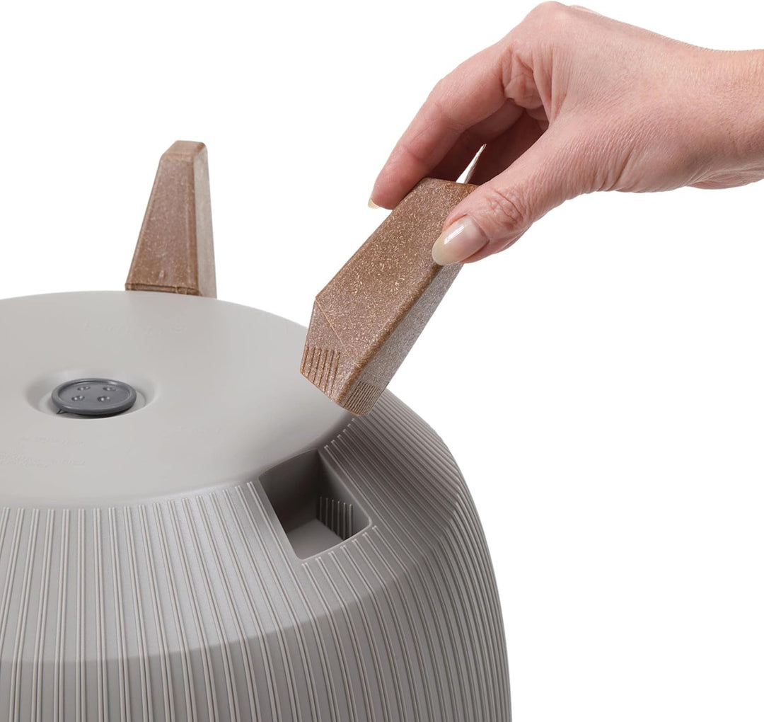 MELTOM Blumentopf Schale mit Füssen Einsatz Kräutertopf Übertopf Pflanzschale Eco Recycled (Weiss, S