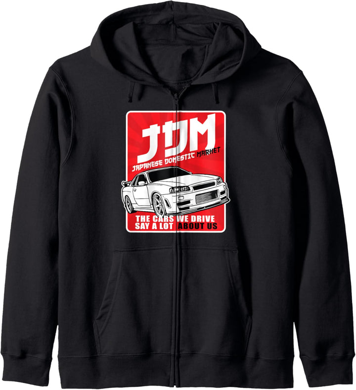 racing jdm tuning Japanese cars Kapuzenjacke