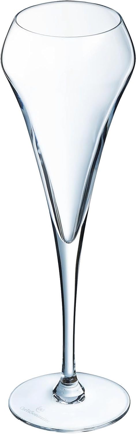 Chef & Sommelier Q5913 Effervescent Sektflöte, Krysta – Kristall verstärkt, 200 milliliters, Klar Si