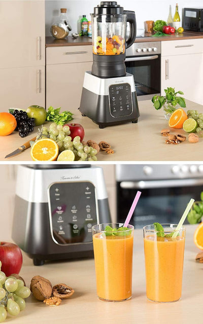 Rosenstein & Söhne Sojamilchbereiter: Profi-Standmixer mit Wärme-Funktion, Touch-Tasten, 1,75 l, 1.5