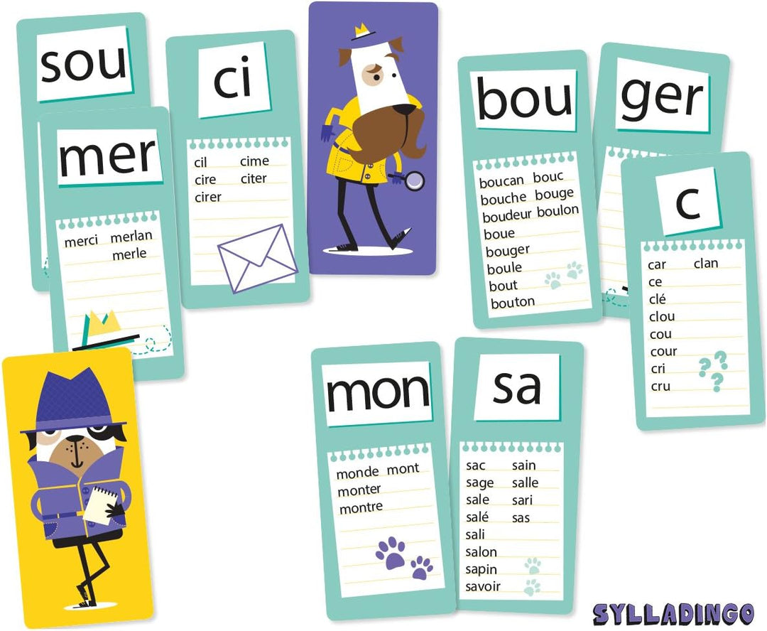 Cocktail Games Aritma SyllaDingo Orthographie Vokabelkartenspiel