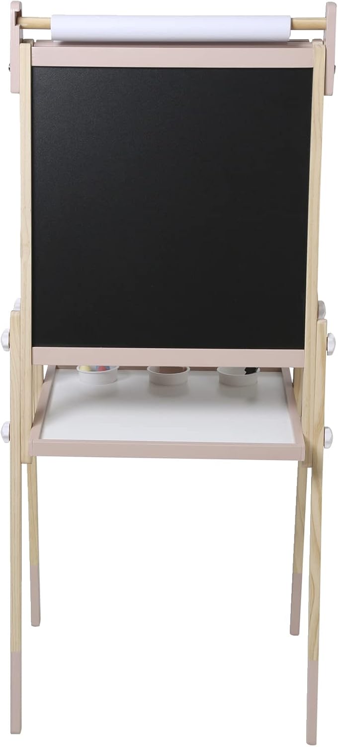 VERTBAUDET 3-in-1 Tafel mit Mal-Zubehör FSC® rosa ONE SIZE
