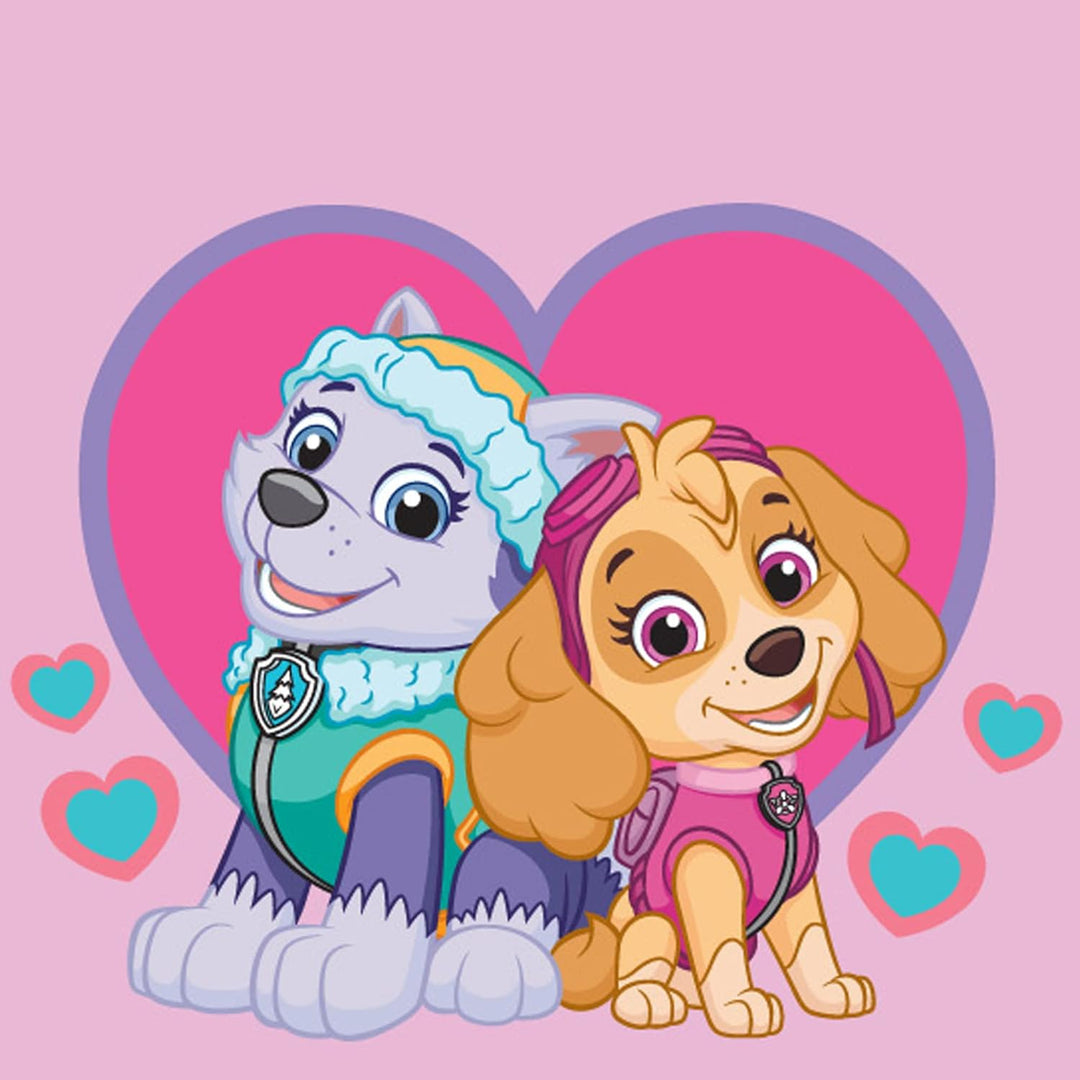 Paw Patrol Kinder Kapuzen Bade-Poncho Girl's Rosa 60x120 cm 100% Baumwolle Veloursqualität Poncho Ba