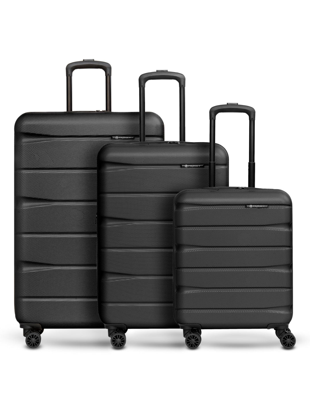 Franky Munich 4.0 Koffer Set | Trolley Hartgepäck - Handgepäck Koffer mit 4 Rollen Einer Dehnfalte,