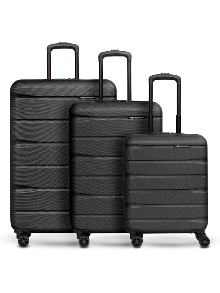 Franky Munich 4.0 Koffer Set | Trolley Hartgepäck - Handgepäck Koffer mit 4 Rollen Einer Dehnfalte,