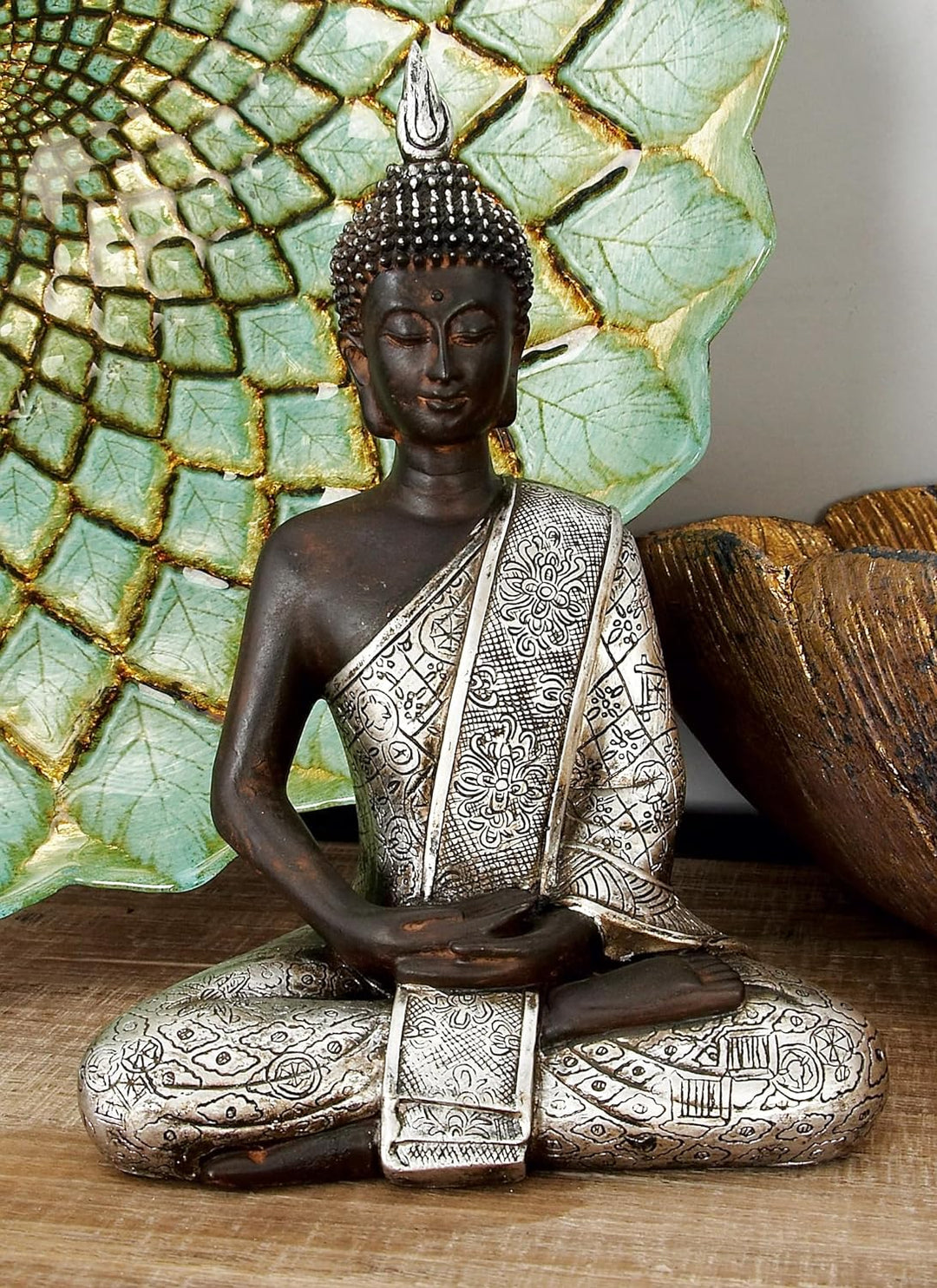 Deco 79 Polystein Skulptur, Kunststein, schwarz, SMALL Size SMALL SIZE Schwarz, SMALL SIZE Schwarz