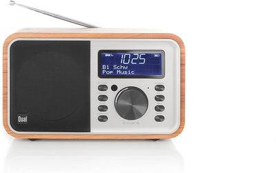 Dual DCR 51 DAB+ / UKW Radio mit Akku und Bluetooth, Braun