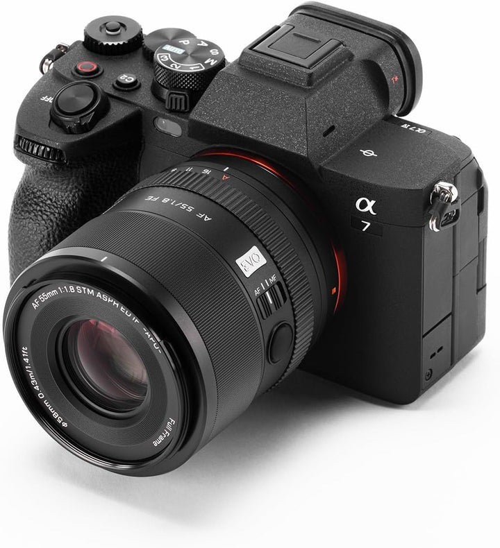 VILTROX AF 55mm F1.8 EVO FE Vollformat Objektiv für Sony E Mount, APO-Design für Naturgetreue Farben