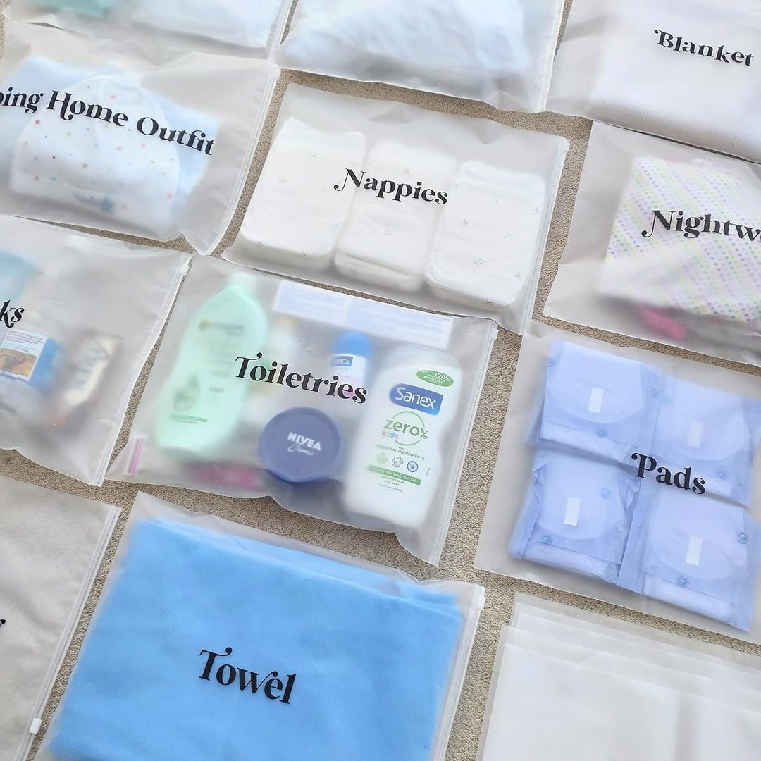 ASVP Shop 21 x Baby Krankenhaus Mutterschaft Organizer Taschen Essentials | Baby Shower | Mama to Be