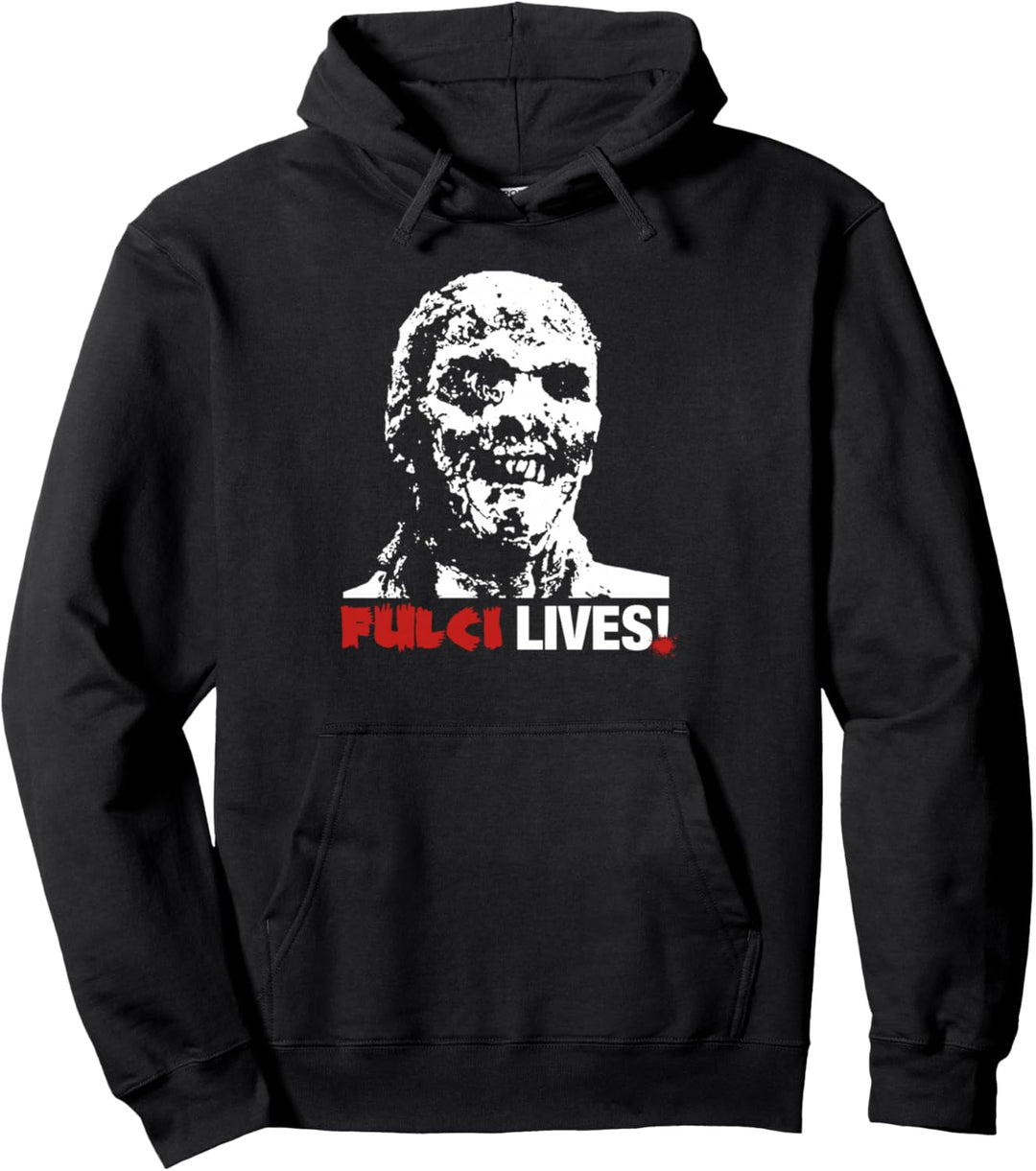 Fulci lebt! Zombie-Horrorfilm-T-Shirt Pullover Hoodie