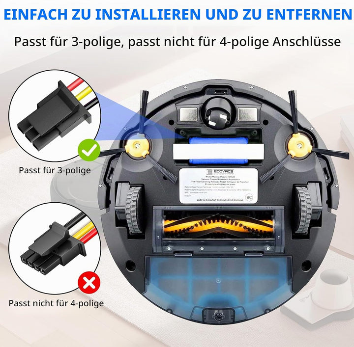 3500mAh Ersatz Akku für 360 S5 S7 S7 Pro T90 X9 M26-4S1P Saugroboter, 14.8V Wiederaufladbarer Akku B