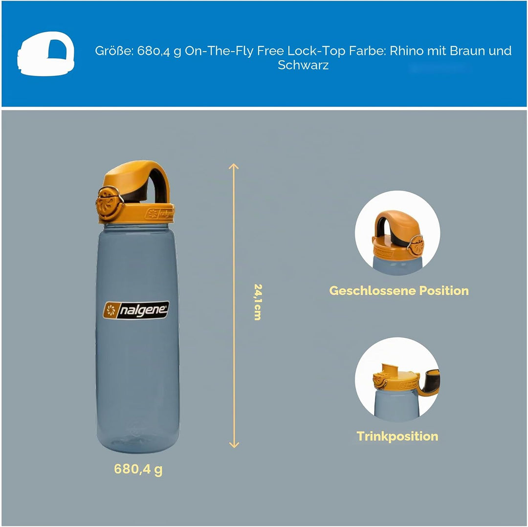 Nalgene OTF Sustain Trinkflaschen Rhino 0,65 L, Rhino