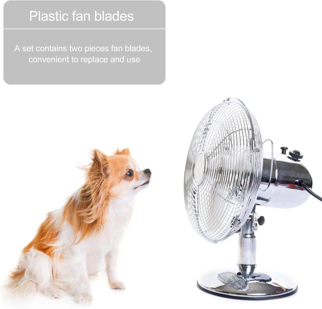 2 Stück Ersatz Lüfterblätter Für Elektrische Standventilatoren 14 Und 16 Zoll Kunststoff Drei-Blatt