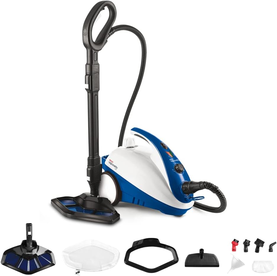 Vaporetto PTEU0269 Dampfreiniger Smart 40_Mop mit innovativer Bodendüse, 1800 W, 3.5 Bar, blau, Blau