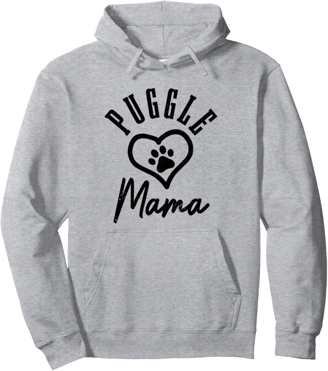 Puggle Mama Hund Herz Puggle Pullover Hoodie