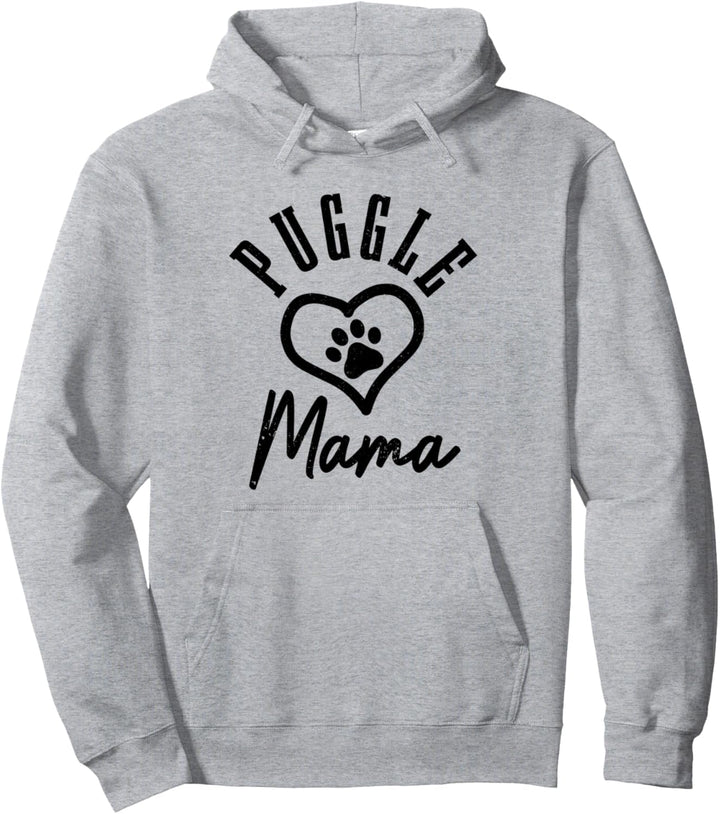 Puggle Mama Hund Herz Puggle Pullover Hoodie