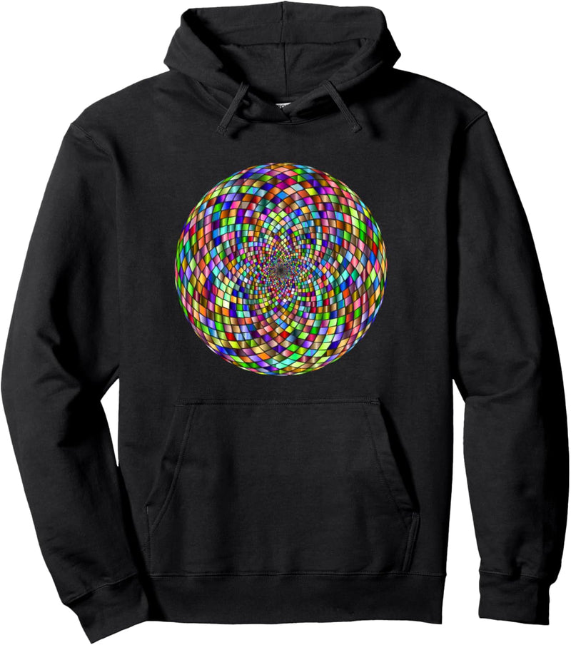 Regenbogen-Disco-Kugel Pullover Hoodie