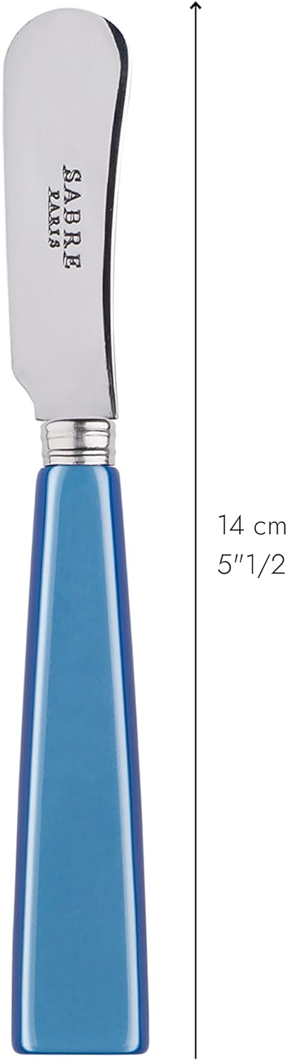 SABRE PARIS - 2er Set Buttermesser 14 cm - Icon - Ideal Für Butter, Aufstrich - Edelstahl & Acryl -