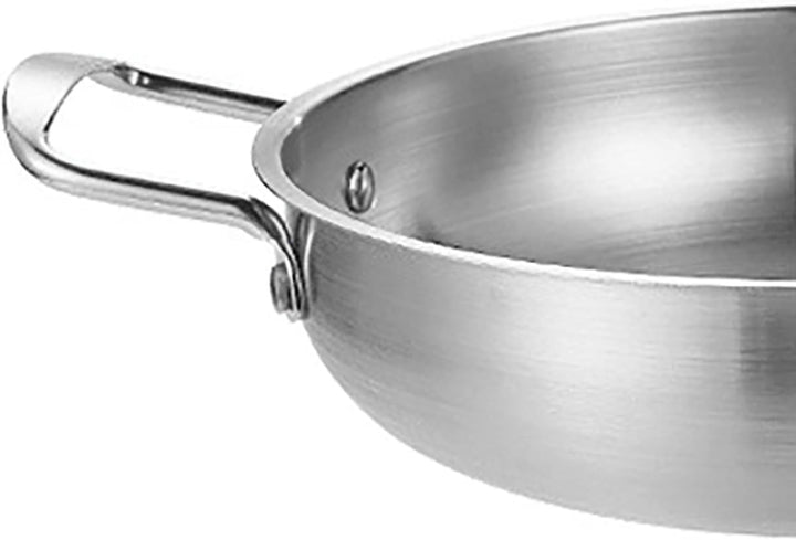 Bratpfanne acciaio inox pentole efficaci wok cottura piatto per campeggio 1350 ml, geeignet zum Koch
