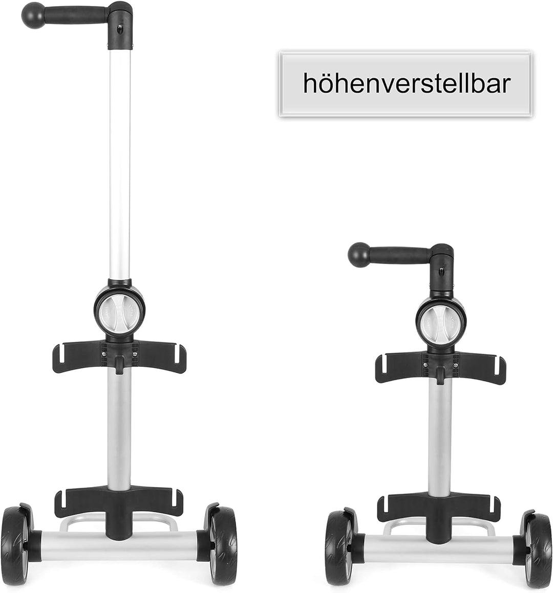 Andersen Shopper Unus Alu höhenverstellbar mit Kugellagerrad Ø 17 cm und 46 Liter Tasche Filip mit K