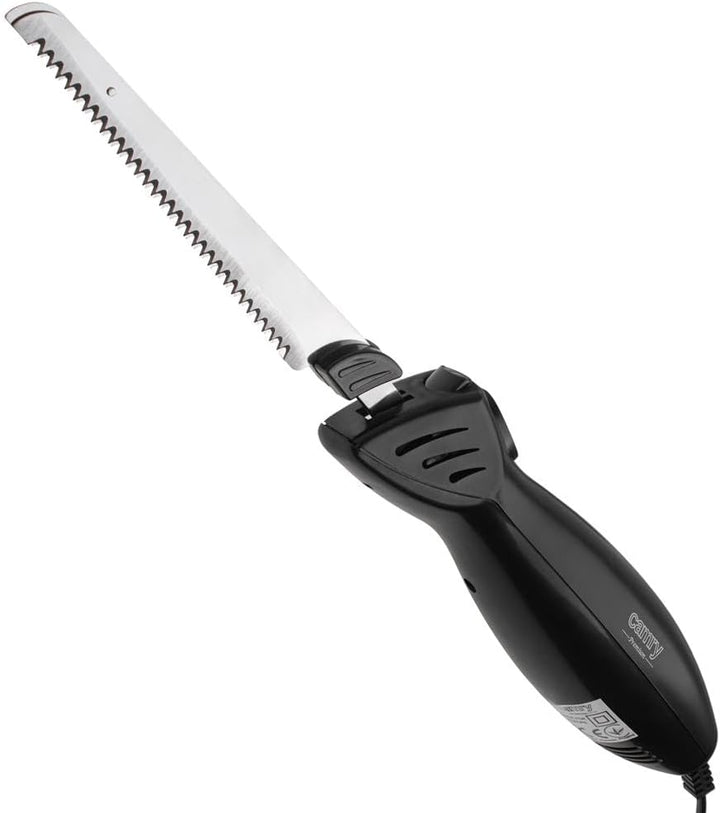 CAMRY CR 4513 Elektromesser, elektrisches Messer, Küchenmesser aus Edelstahl, schwarz