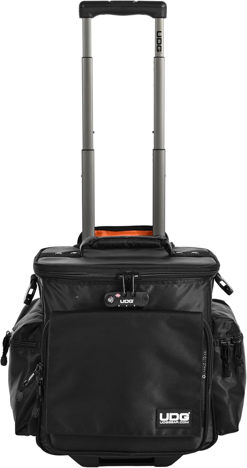 UDG Ultimate SlingBag Trolley DeLuxe Schwarz, Orange im Inneren MK2 (Ohne CD Wallet) U9981BLOR Schwa