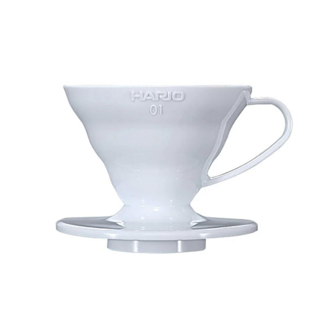 HARIO VDR-01-W V60 01 Transparenter Kaffee-Tropfer Weiss Kaffee-Tropfer für 1-2 Tassen Weiss 1~2杯用 K