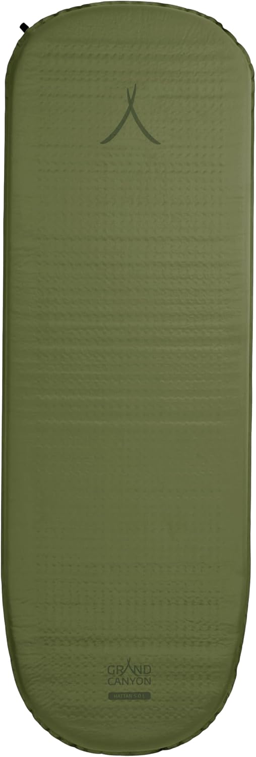 GRAND CANYON Hattan 5.0 L/XL-Isomatte 198 × 63 × 5cm/Selbstaufblasend &amp; isolierend/R-Wert 4.5 / Für
