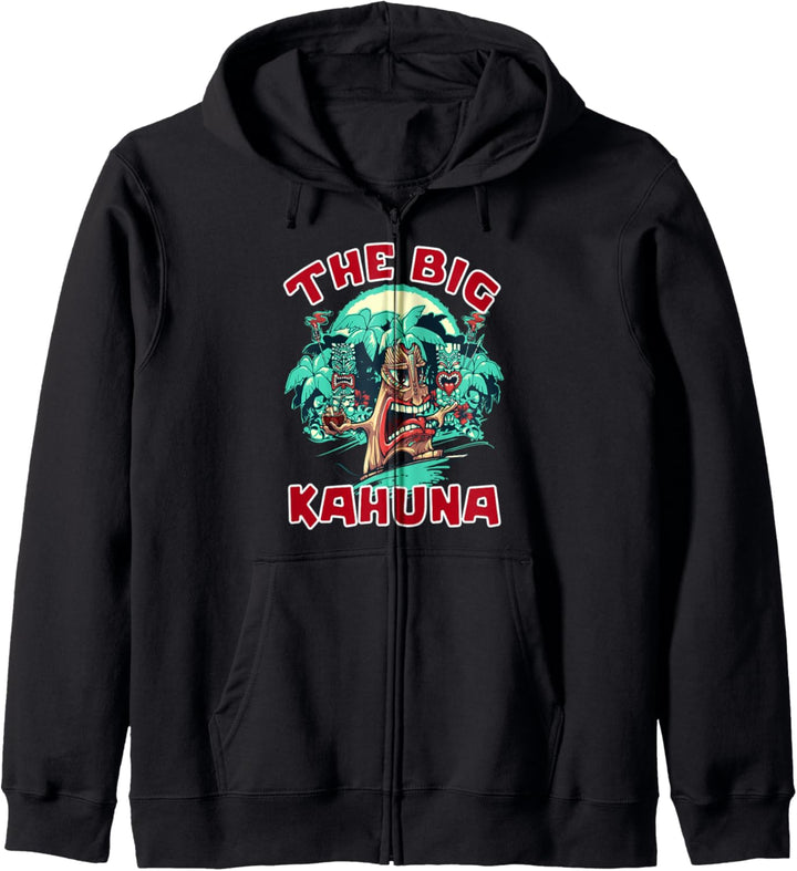 Tiki Big Kahuna Lustiger hawaiianischer Vatertagsurlaub Kapuzenjacke