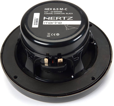 Hertz HEX 6.5 M-C Marine 6.5" Coax Set- Charcoal Marine/Outdoor Lautsprecher 1 Paar 16,5cm