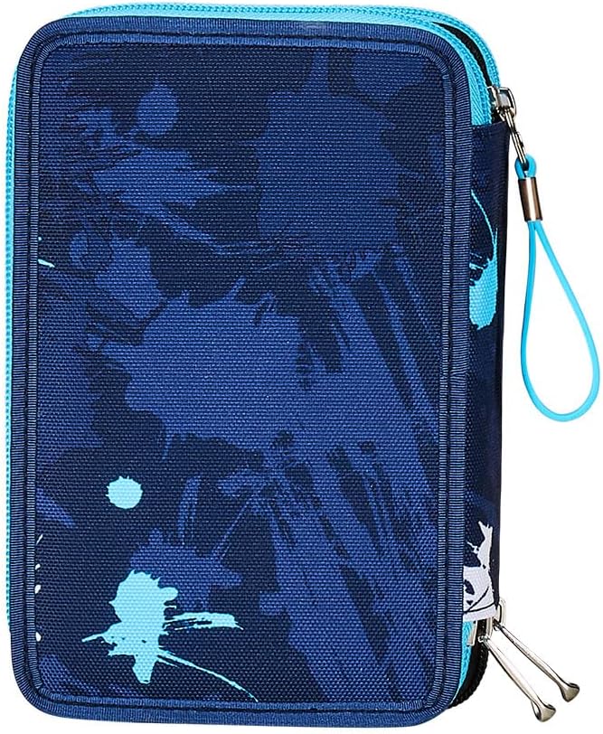 Seven Federmäppchen Kinder, Mäppchen Junge mit Inhalt, Federtasche Schule 3 Fächer,Schüleretui, gros