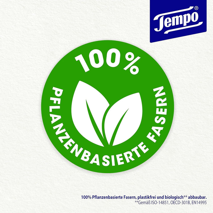 TEMPO Feuchtes Toilettentuch, Sanft&amp;pflegend, 16 Stück, Grosspackung 16 Pack x 42 Tücher Sanft &amp; Sen